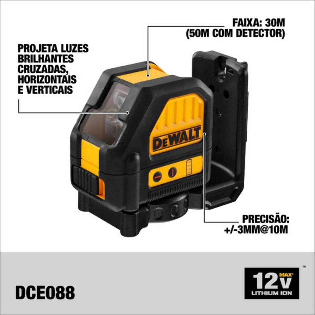 Nivel Laser A Bateria V Acessorios Dce Nr Xj Dewalt Facilita