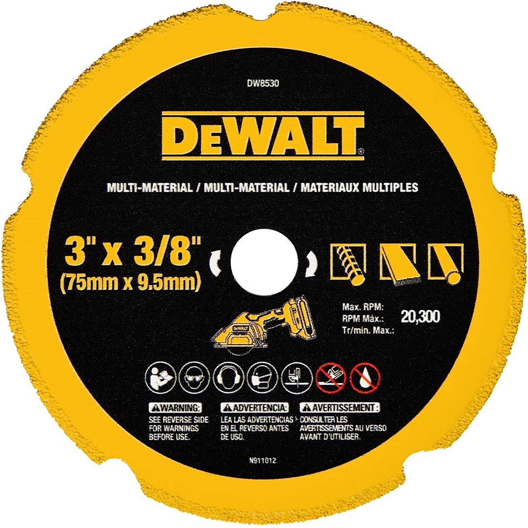 Disco de Corte Diamantado 3pol Multimaterial DW8530 DEWALT