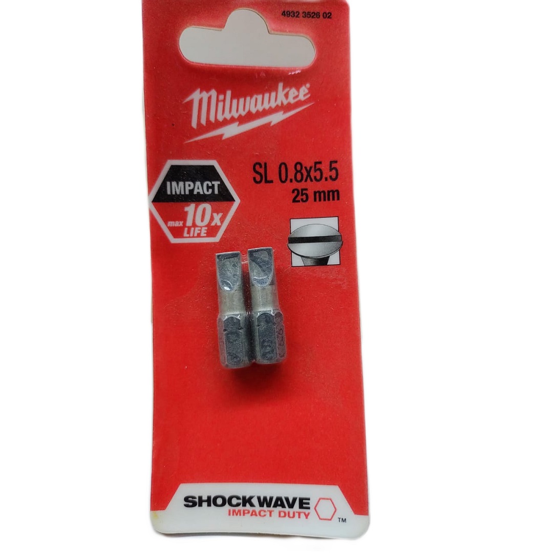 BIT FENDA 0.8 X 25MM COM 02 PEÇAS 4932 3526 02 MILWAUKEE