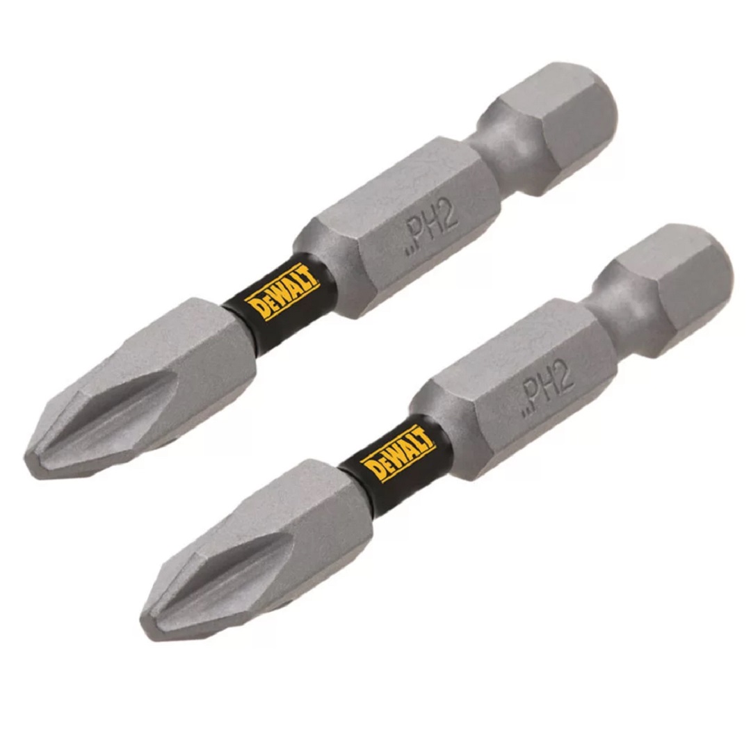 BIT PONTA PHILLIPS PH2 50mm 2PC TOUGH GRIP DWA2PH2-2L DEWALT