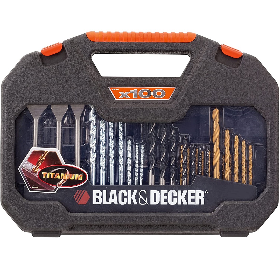 Kit Furar E Parafusar Com 100 Peças A7187 xj Black+Decker