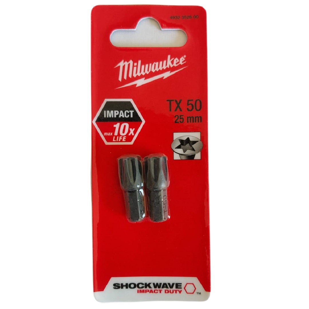 Kit Bit Torx Tx50 25mm Milwaukee 3099