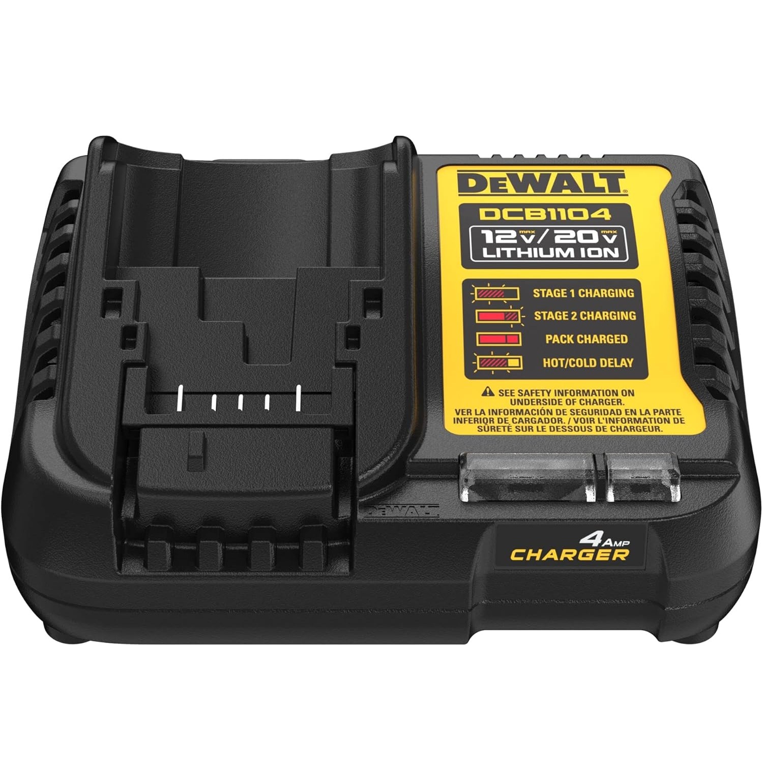 Carregador Baterias 12v 20v 4ah Bivolt DCB1104-BR DEWALT