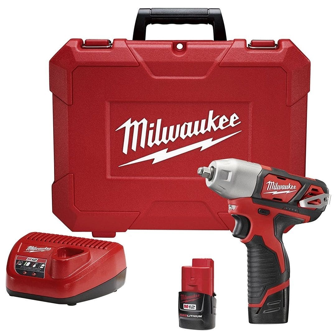 KIT CHAVE DE IMPACTO 3/8" À BATERIA 12V M12 135NM 2500RPM 2463-259 MILWAUKEE 