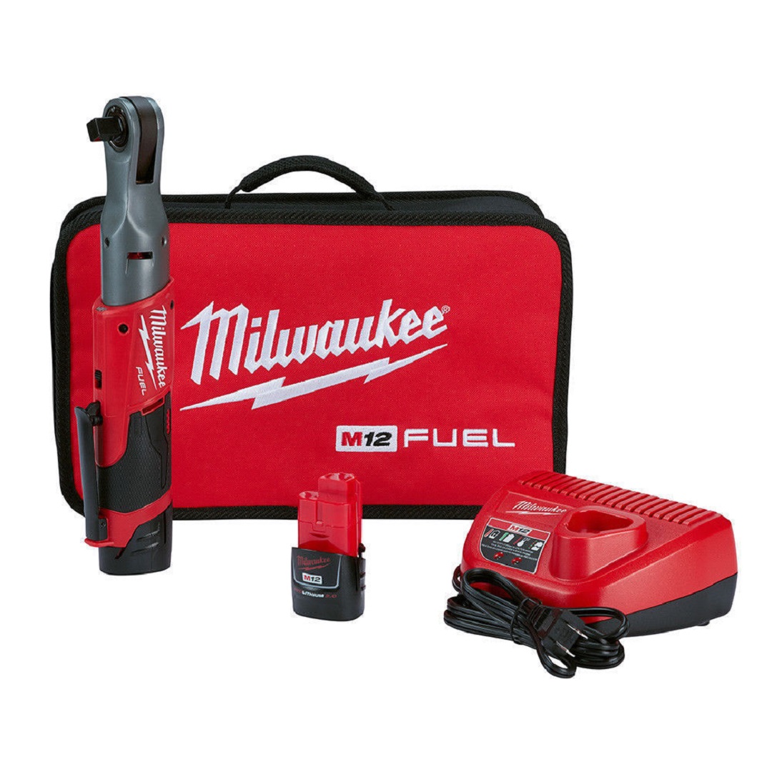 KIT CHAVE CATRACA 1/2" À BATERIA 12V M12 FUEL 2558-22 MILWAUKEE