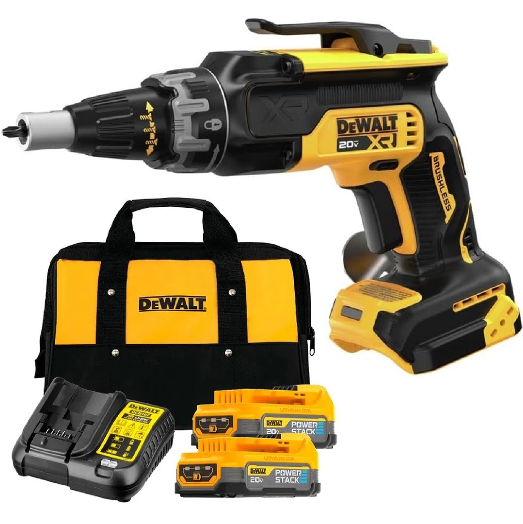 Kit Parafusadeira Drywall 20V DCF630 + Bat Powerstack Dewalt