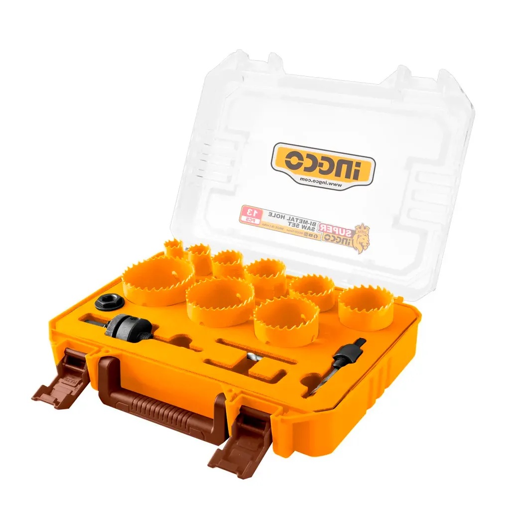 Conjunto de Serra Copo Bimetal Profissional 13 Peças INGCO 