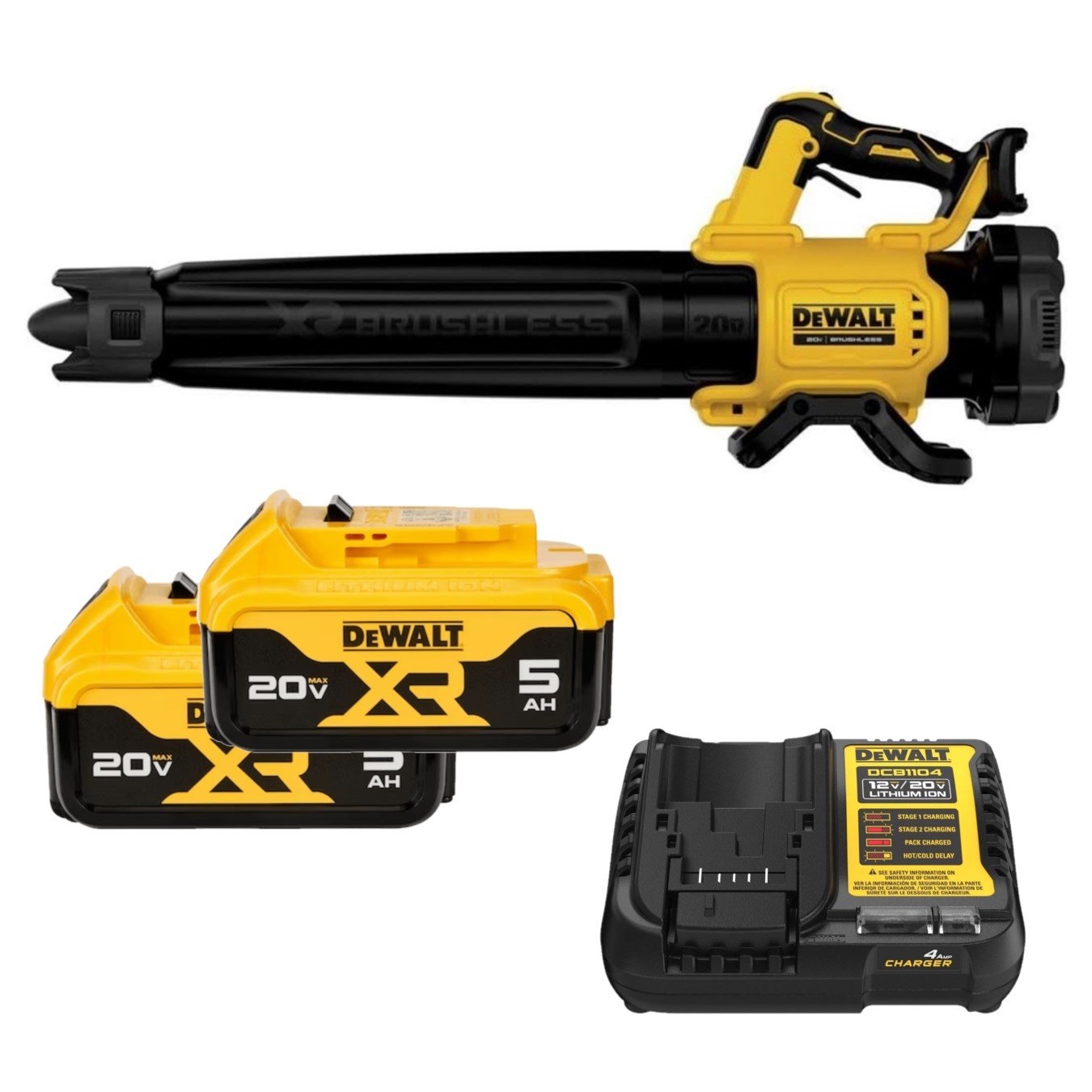 KIT SOPRADOR DE AR À BATERIA 20V MAX BRUSHLESS DCBL722B DEWALT