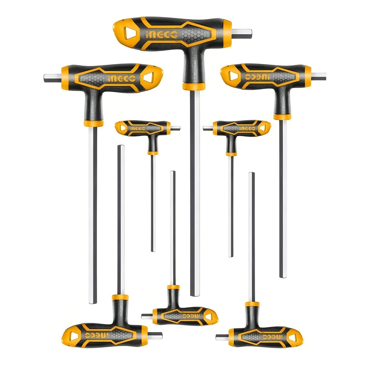 Jogo Chaves Allen Hexagonal Punho T 8 Peças INGCO HHKT80818