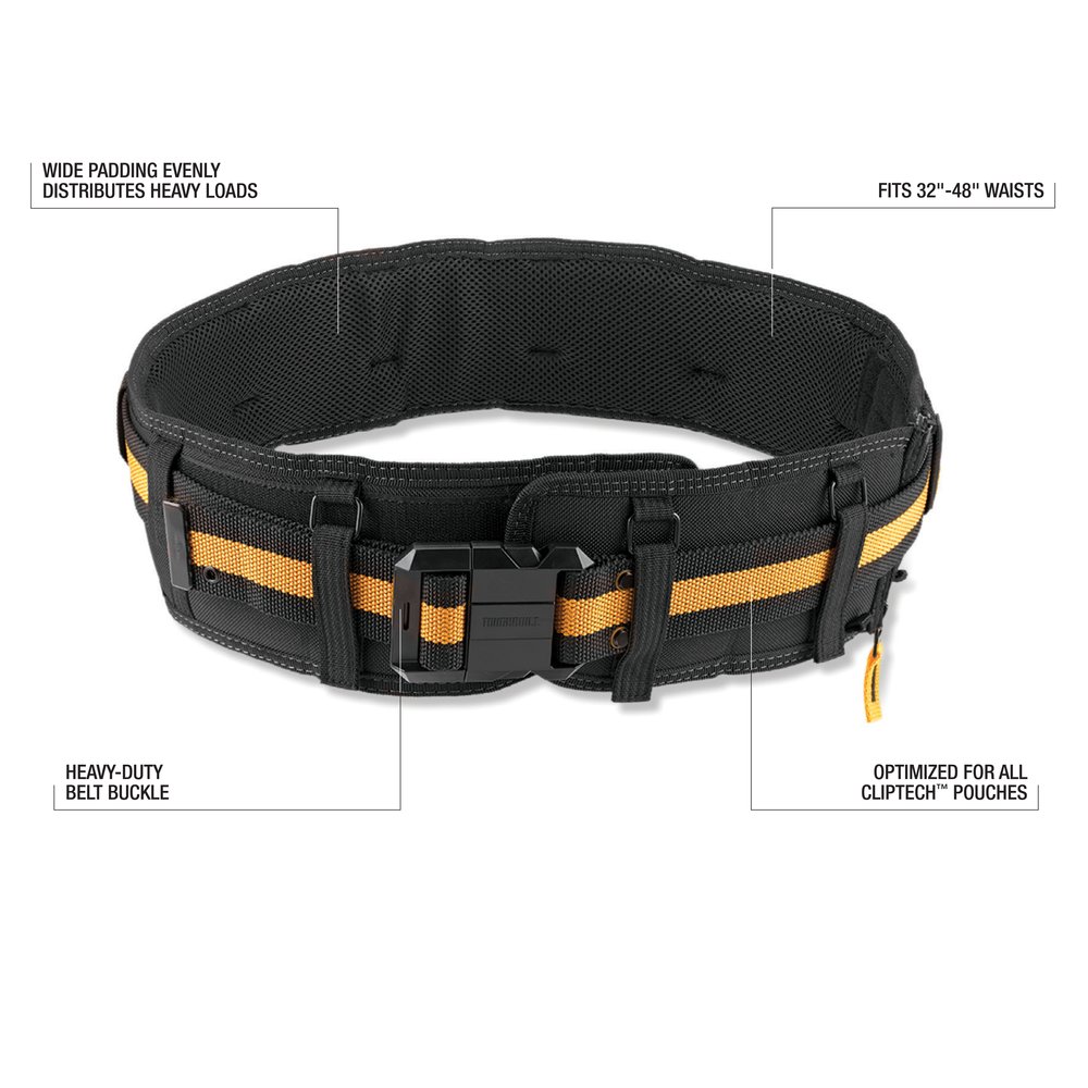 CINTO ACOLCHOADO PROFISSIONAL CLIP TECH TB CT 41P TOUGHBUILT cinto-acolchoado-profissional-clip-tech-tb-ct-41p-toughbuilt