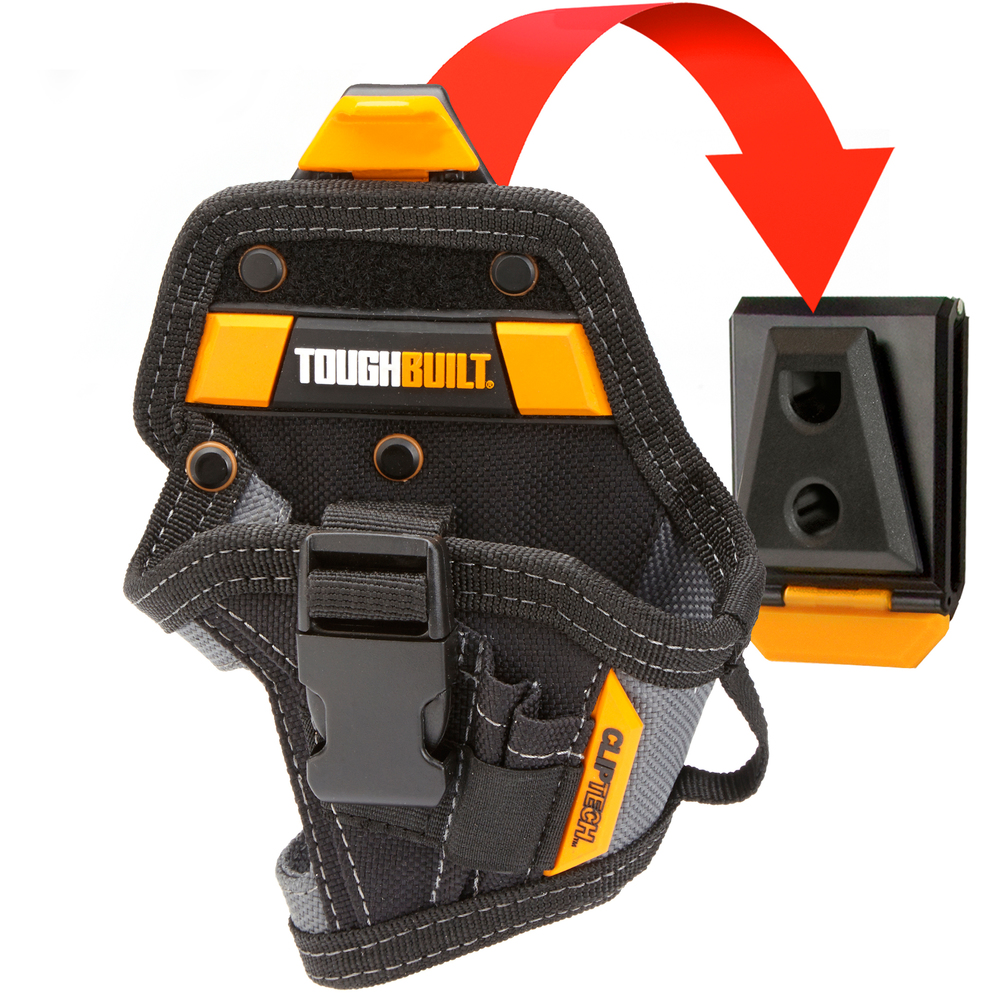 Custodia Per Attrezzi ToughBuilt Cliptech TB-CT-22 - Per Cintura, 11 Tasche, Fondo In Gomma, Sistema Aggancio/sgancio Rapido