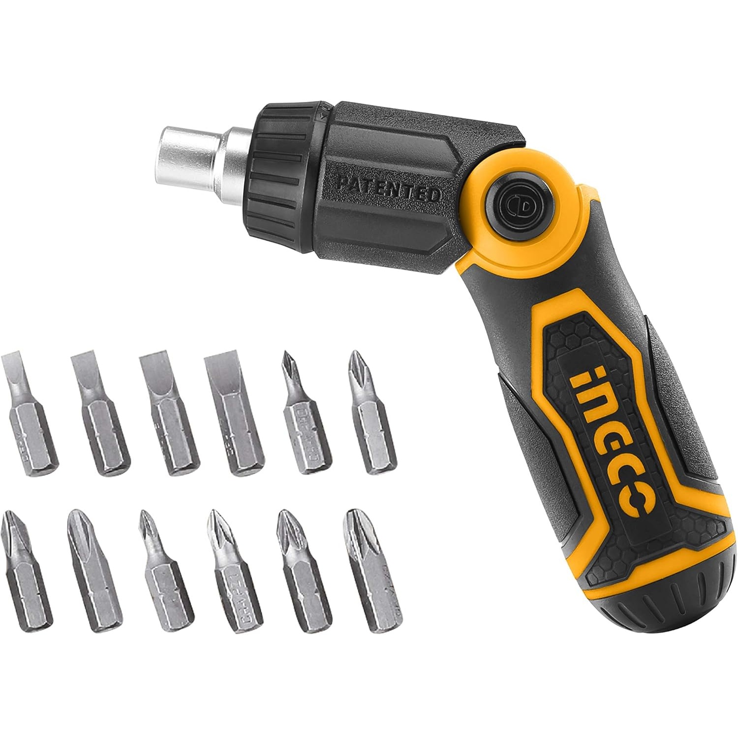 JOGO CHAVES BITS COM CATRACA DOBRÁVEL 13 EM 1 INGCO AKISD1208 