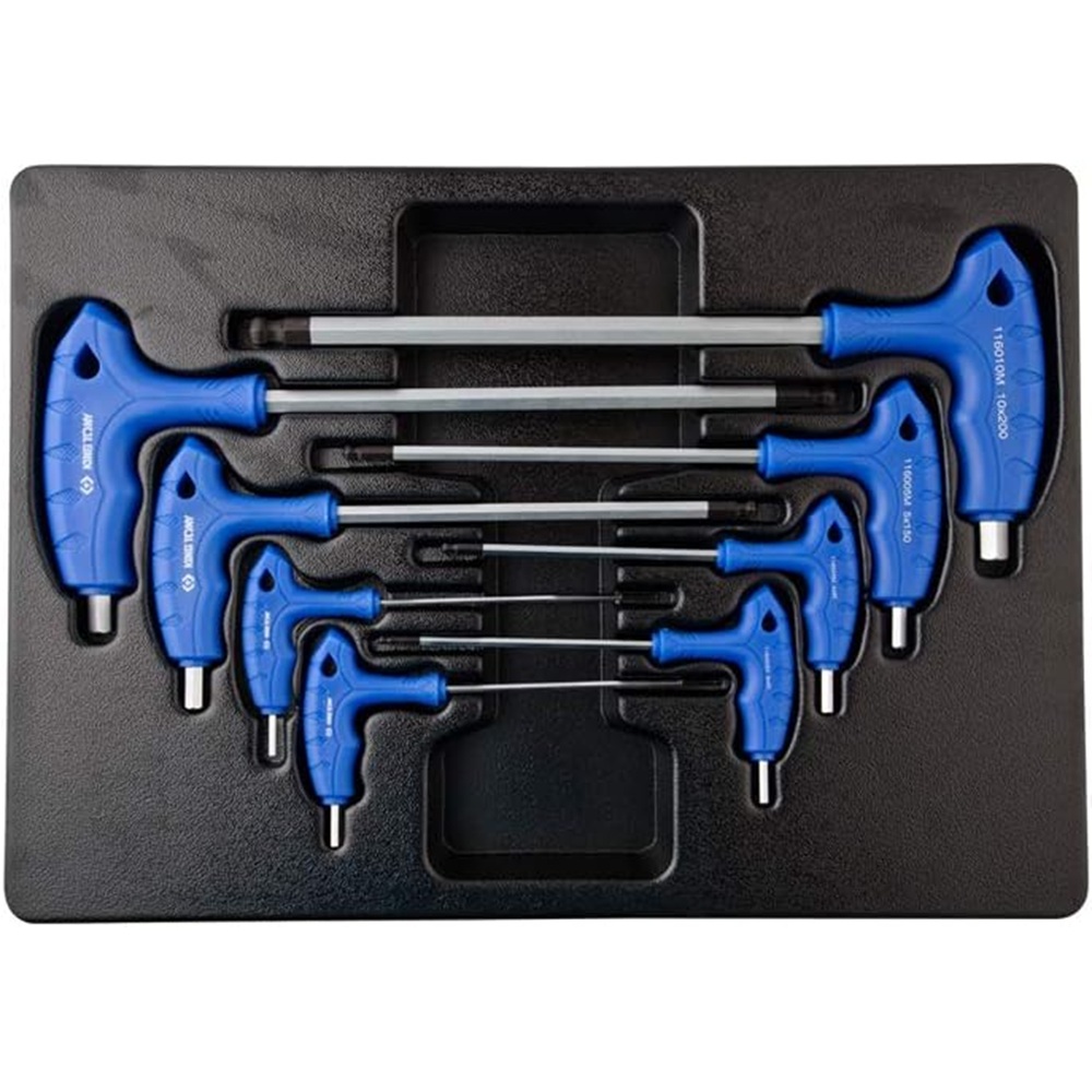Jogo De Chave Allen Abaulada Tipo T 8pçs 9-22108mr King Tony