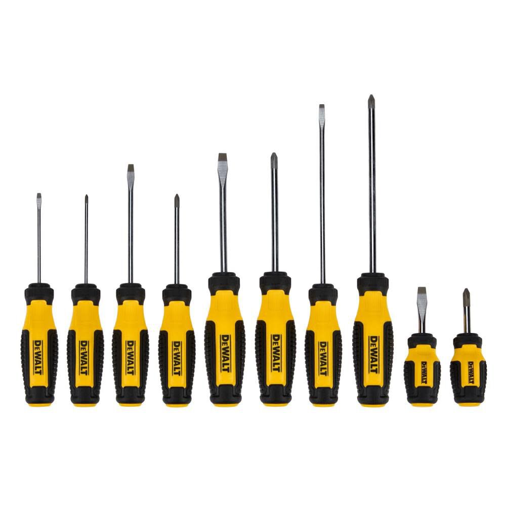 Jogo de Chaves de Phillips Fenda 10 peças DWHT65201 DEWALT