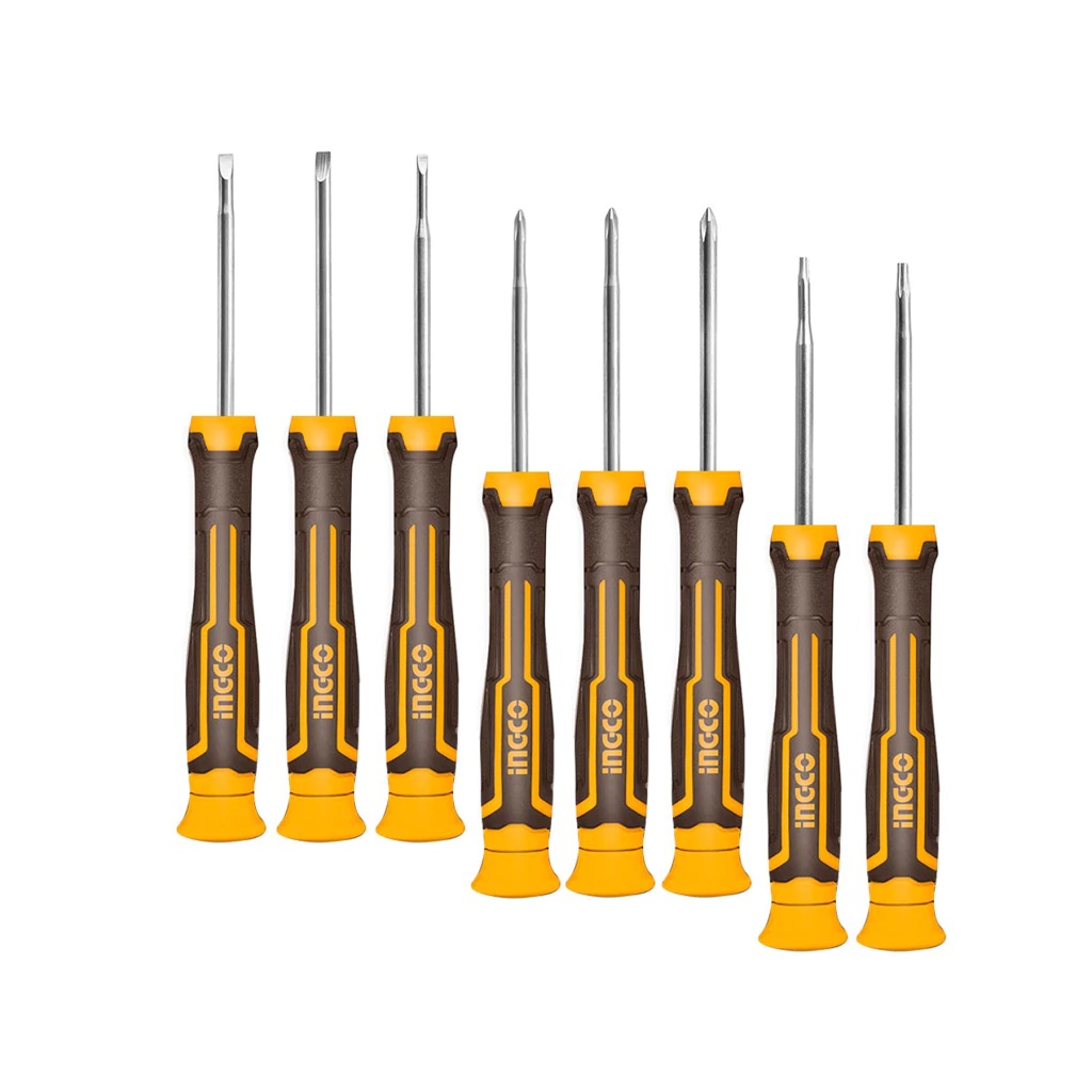 JOGO DE CHAVES DE PRECISÃO COM 8 PEÇAS HKSD0818 INGCO 