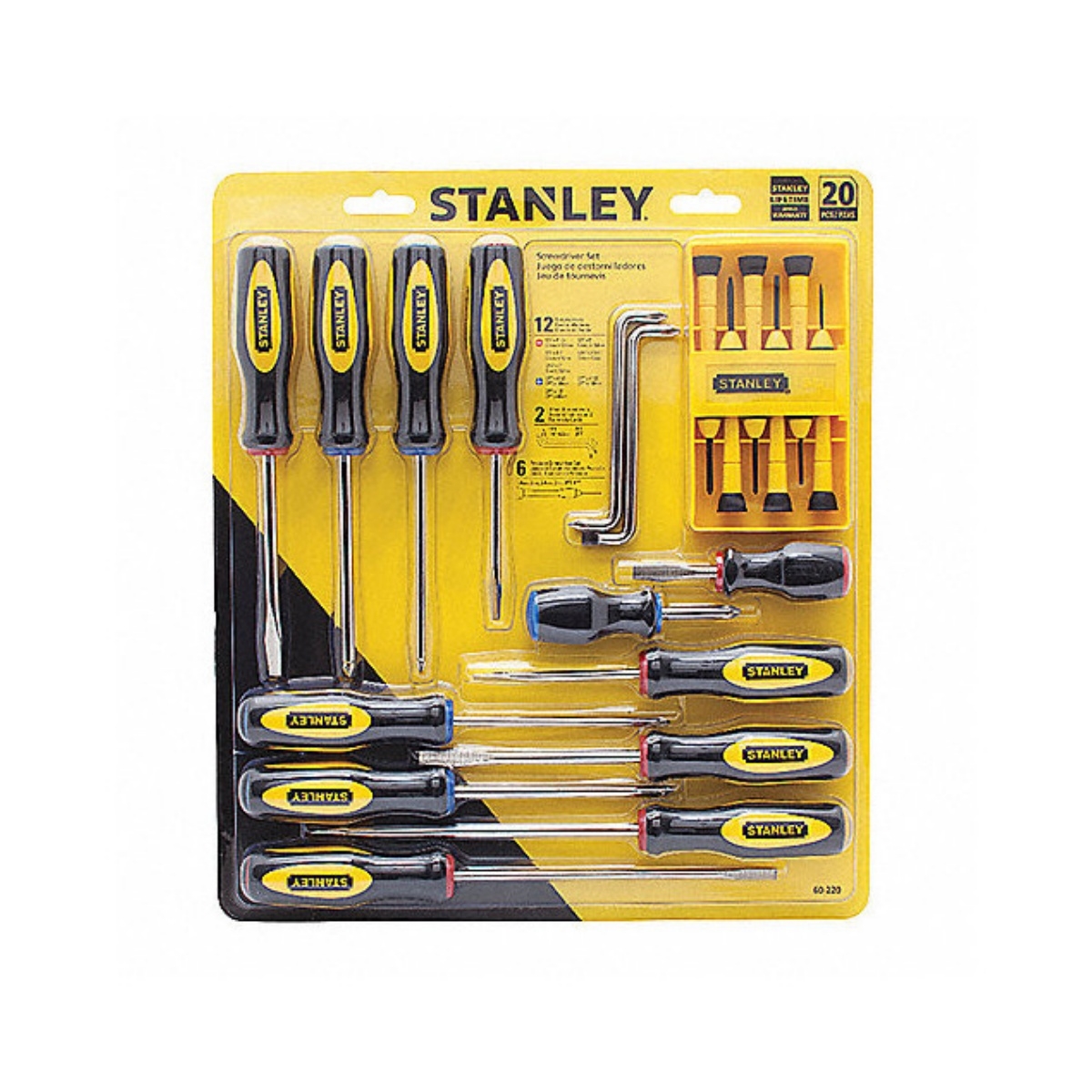 Jogo de Chaves Fenda / philips 20 Pcs Stmt60220-la Stanley