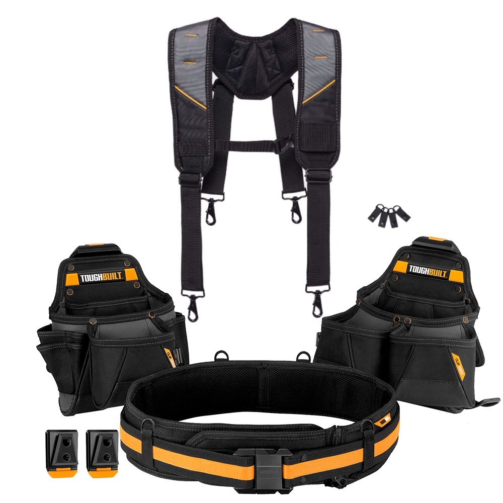 Kit Cinto Ferramentas 3 peças + Suspensórios ToughBuilt 