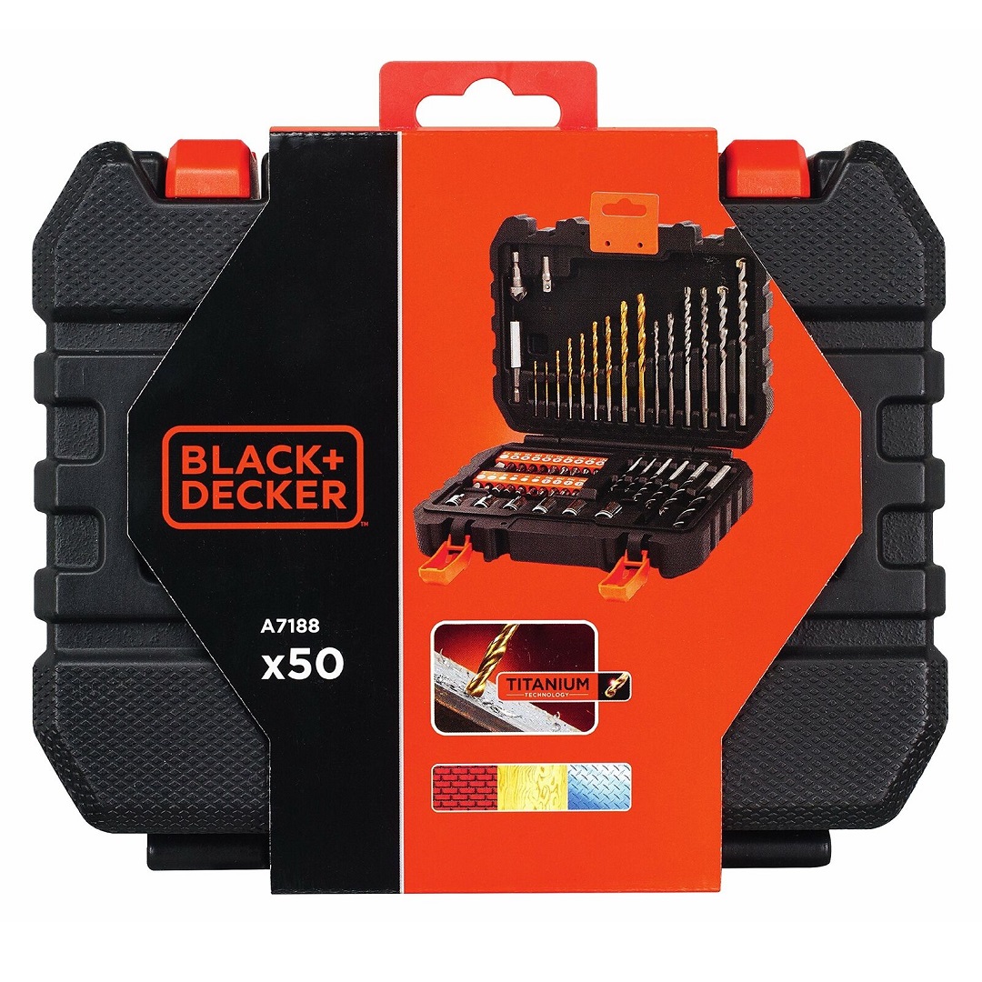 Kit De Bits E Brocas Com 31 Peças A7233 xj Black Decker