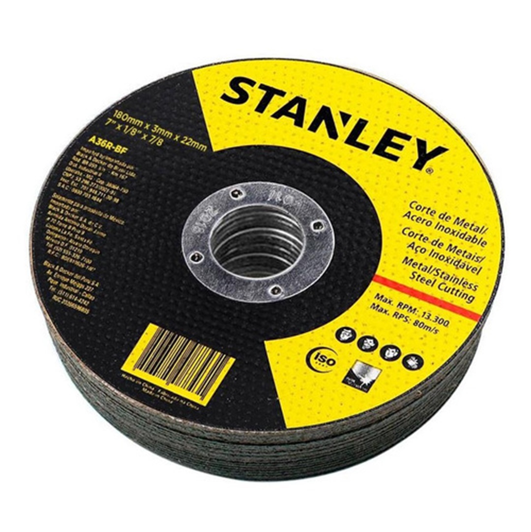 Kit Disco Abrasivo Desbaste 7 " x 1/4" 05 unid STANLEY STA0414