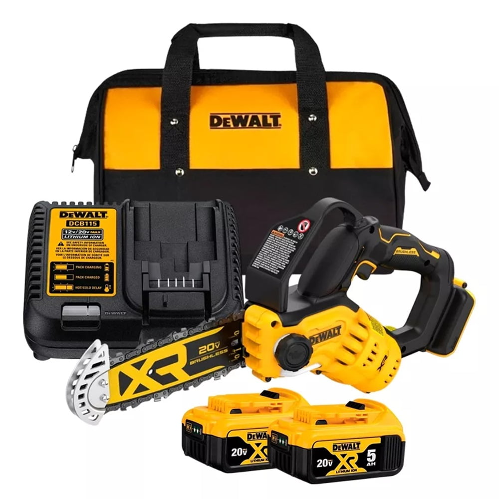 KIT ELETROSSERRA PODA 8'' 20cm 20V BRUSHLESS DCCS623B DEWALT