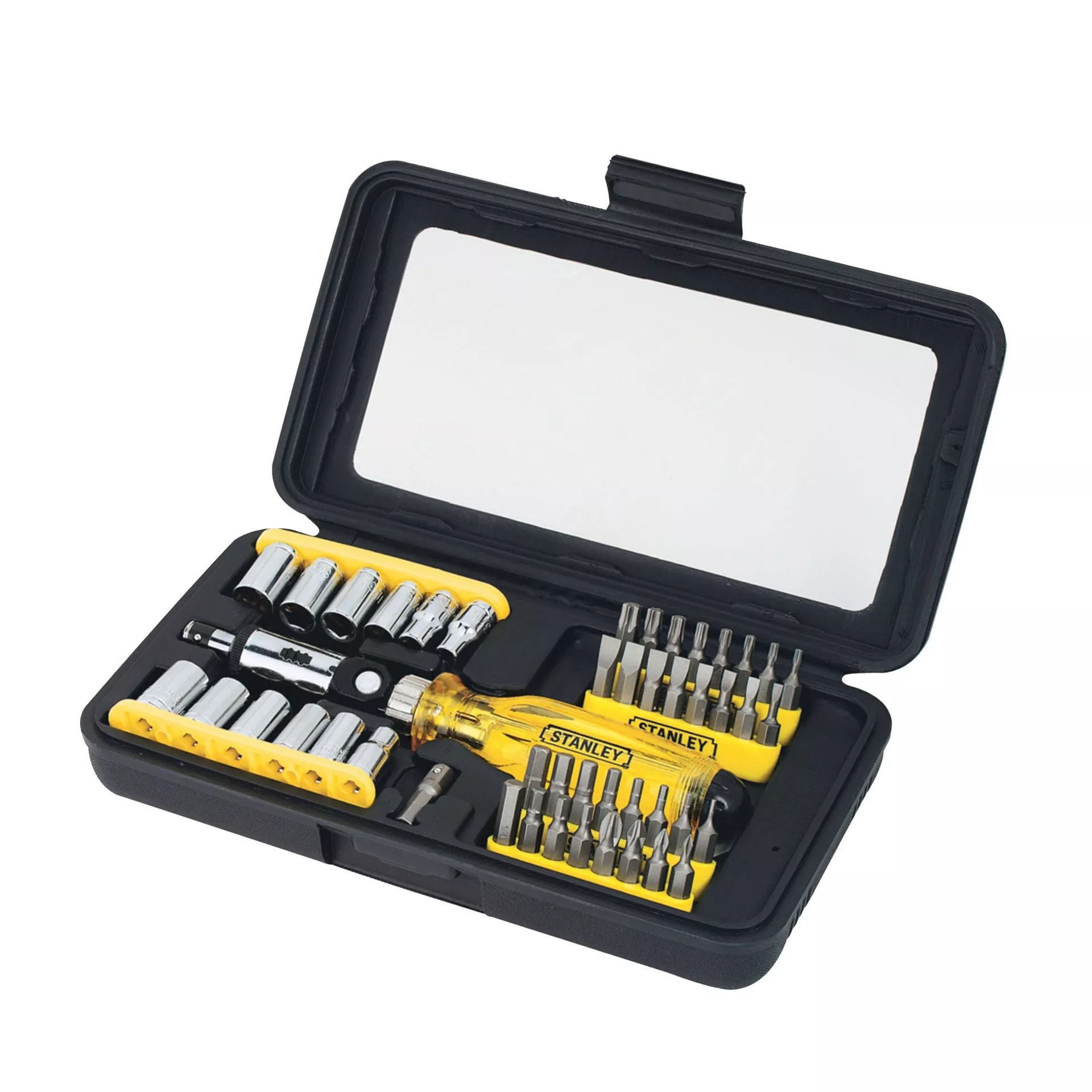 Kit Jogo De Chave 68-736 Catraca Articulada 47 Pças Stanley 