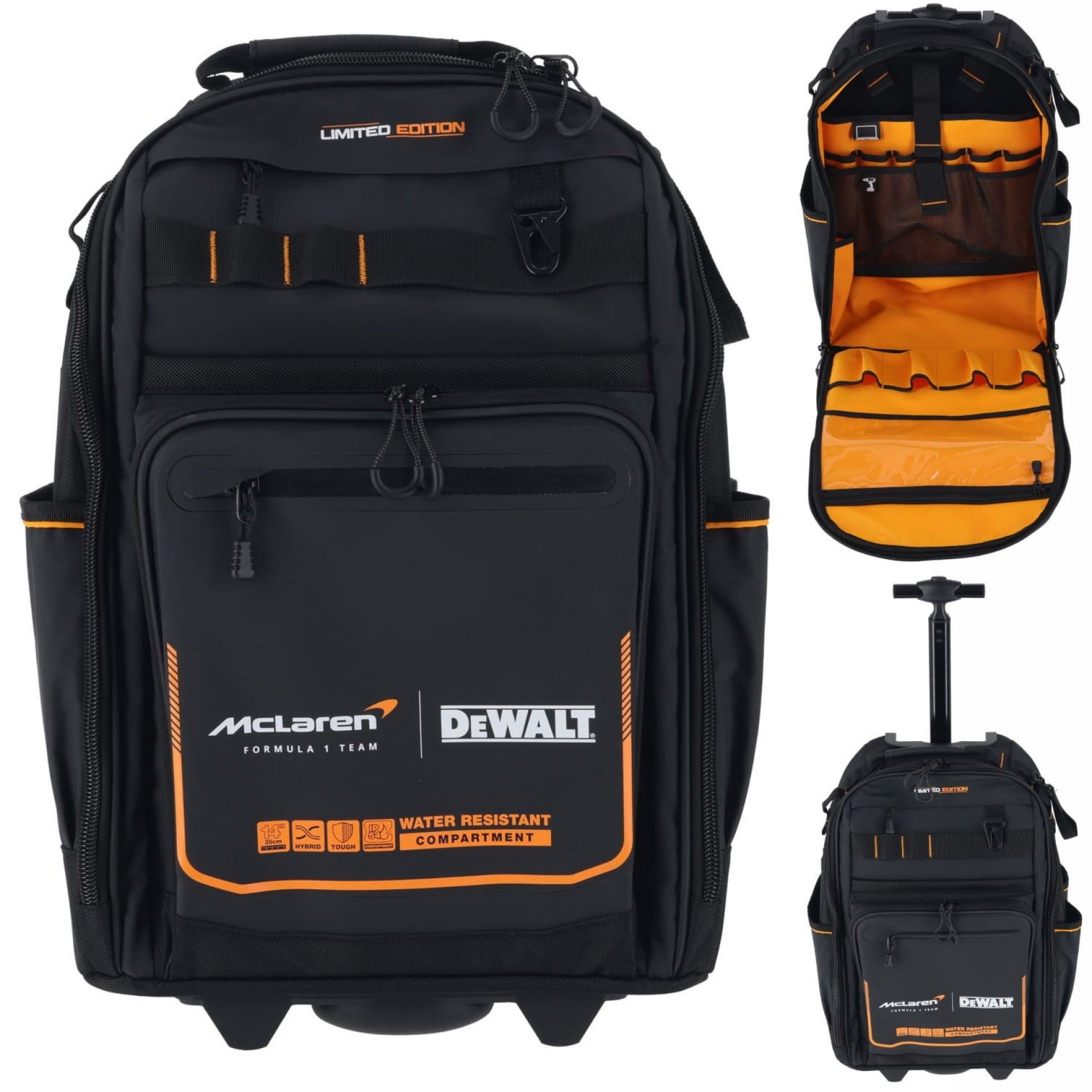 Mochila McLaren com Alça e Rodas Edição Limitada Dewalt DWST60101-9 