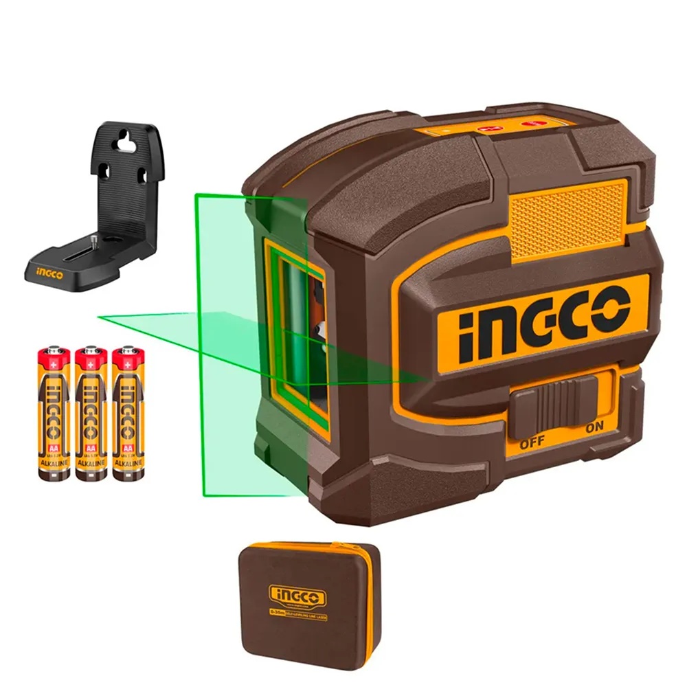 Nível a Laser Linhas Verdes 35 Metros INGCO HLL156601 