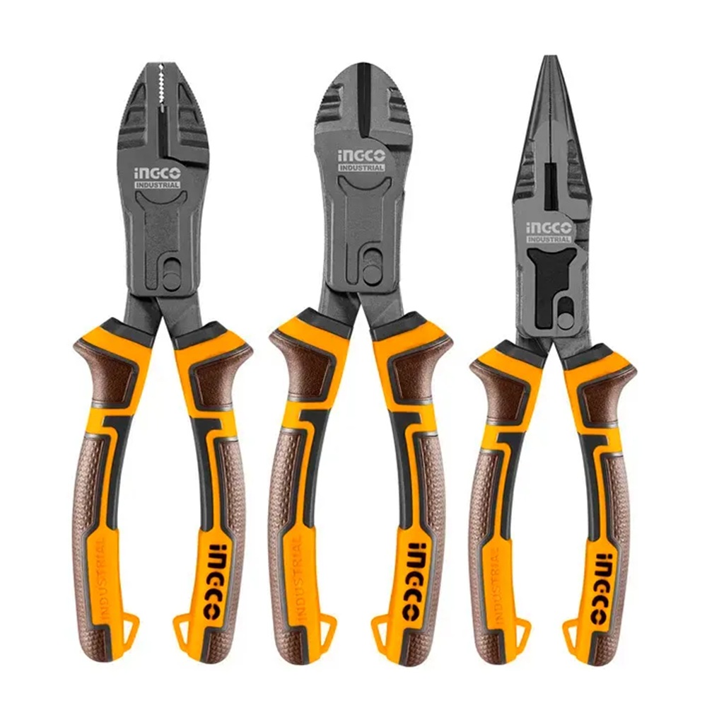 Jogo De Alicates Ação Composta 3 Peças HKCPS5831 Ingco 