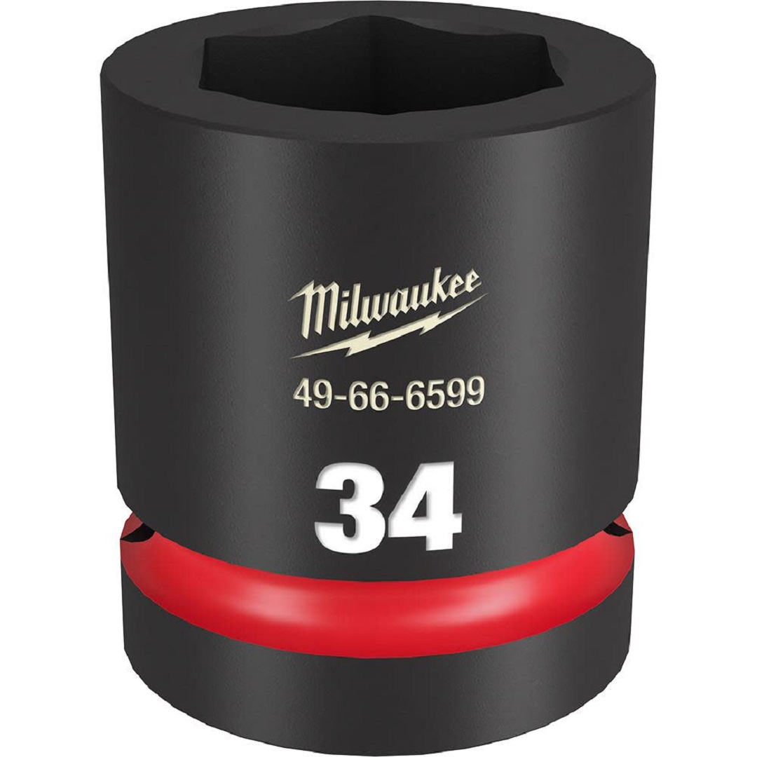 SOQUETE DE IMPACTO 1POL X 34MM SHOCKWAVE 49-66-6599 MILWAUKEE