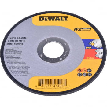 Disco de Corte Fino INOX HP2 4 1/2" x 1,0 x 7/8" DW84401 Dewalt