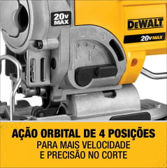 Serra Tico-Tico A Bateria 20V MAX DCS331 B3 Dewalt