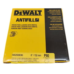 Disco Lixa 6Pol SF 50pçs Grão 220 Antifill DAS20220V6 Dewalt