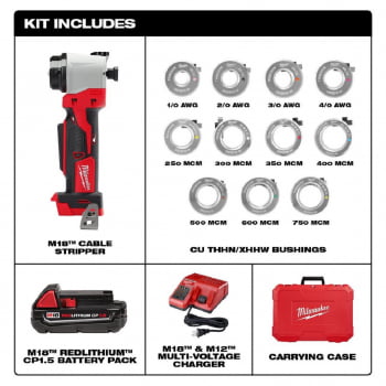 Kit Desencapador Cabos M18 com Acessórios 2935CU-21 MILWAUKEE