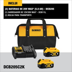 Kit Motosserra elétrica bateria 20V Brushless DCCS620 DeWalt