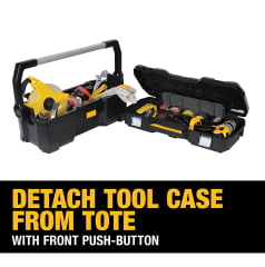 BAU CAIXA P/ FERRAMENTAS COM ESTOJO 2 EM 1 DWST24070 DEWALT