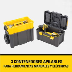 CAIXA FERRAMENTAS COM RODAS 3 EM 1 ESSENTIAL STANLEY STST18631