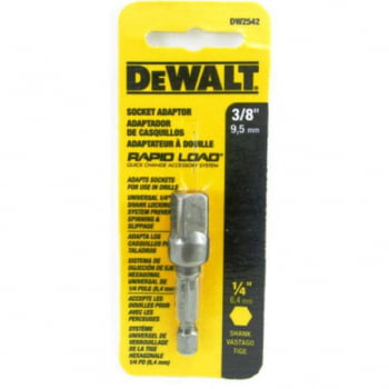 Adaptador 1/4" Para Soquete Encaixe 3/8" DW2542 DEWALT