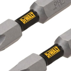 BIT PONTA PHILLIPS PH2 50mm 2PC TOUGH GRIP DWA2PH2-2L DEWALT