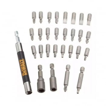 Cabo Flexível 30cm + Jogo Pontas Bits 29 Peças DW2162 DEWALT
