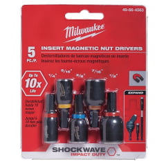 Kit Adaptadores Magnéticos 1/4" com 5 peças 49-66-4563 Milwaukee