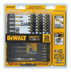 Kit Bits e Brocas Parafusar/Furar Maxfit Ultra 35 Pçs Dewalt