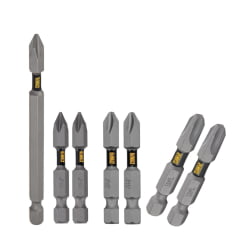 Kit Ponta Bits Impacto Phillips PH1 PH2 PH3 Dewalt