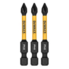 KIT PONTAS BIT PHILIPS PH1 PH2 PH3 FLEXTORQ 09 PEÇAS DEWALT