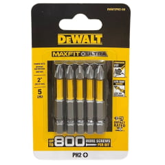 KIT PONTAS BIT PHILIPS PH2 MAXFIT 50mm E 89mm DEWALT