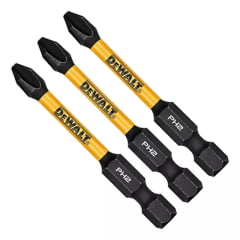 PONTA BIT PHILIPS PH2 57MM C/03 FLEXTORQ DWAF2PH2IR3 DEWALT