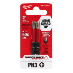 PONTA BIT PHILIPS PH3 X 50MM COM 02 PEÇAS 48-32-4963 MILWAUKEE