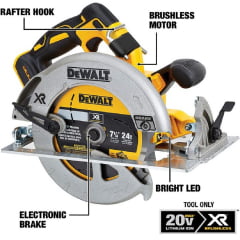 Serra Circular 7 1/4 Pol 184mm 20v Brushless Dcs570B Dewalt