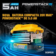 BATERIA COMPACTA 20V  MAX 5AH POWERSTACK DCBP520-B3