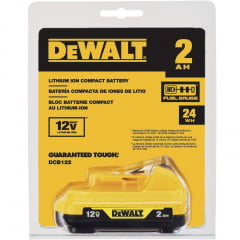 Bateria íon lítio 12V MAX 2,0Ah c/ visor carga DCB122 Dewalt