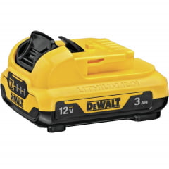 Bateria íon lítio 12V MAX 3,0Ah c/ visor carga DCB124 Dewalt